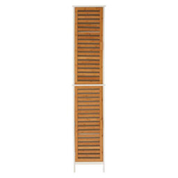 Orsina Practical Design 2 Single 4 Inner Shelves Standing Cabinet, Big Impact Display Cabinet, Slim Storage Unit - thumbnail 1