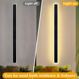 Modern Outdoor Wall Lights Acrylic Waterproof Sconce Lighting For Porch Patio Garage Entry House 100Cm ( Warm Light) - thumbnail 3