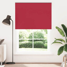 Berkfield Roller Blind Blackout Red 145X230 Cm Fabric Width 141.6 Cm Polyester
