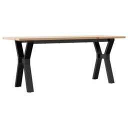 Berkfield Coffee Table Y-Frame 110X40X45 Cm Solid Wood Pine And Steel - thumbnail 2