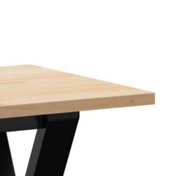 Berkfield Coffee Table Y-Frame 110X40X45 Cm Solid Wood Pine And Steel - thumbnail 7