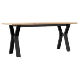 Berkfield Coffee Table Y-Frame 110X40X45 Cm Solid Wood Pine And Steel - thumbnail 6