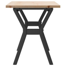 Berkfield Coffee Table Y-Frame 110X40X45 Cm Solid Wood Pine And Steel - thumbnail 5