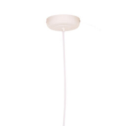 Orsina Sculptural Large White Dome Pendant Light, Artistic Ceiling Fixture For Entryways, Abstract Cutout Dome Lamp - thumbnail 4