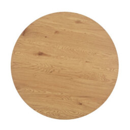 Core Products Aspen Round Dining Table With Light Oak Effect Top And Black Pedestal Base - Compact Modern Dining Table 75 X 120 X 100Cm - thumbnail 5