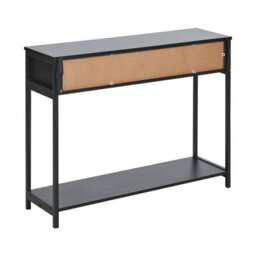 Beliani Rustic Console Table Opoco Black - thumbnail 6
