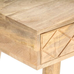 Berkfield Dressing Table 100X50X76 Cm Solid Mango Wood - thumbnail 7