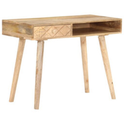 Berkfield Dressing Table 100X50X76 Cm Solid Mango Wood - thumbnail 2