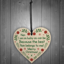 Red Ocean Nan Christmas Tree Decoration Bauble Gift For Nan Nanny Grandparent Gifts For Her - thumbnail 2