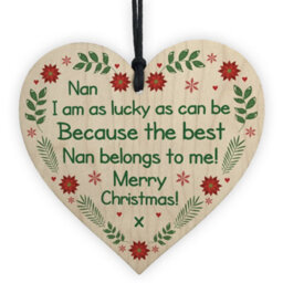 Red Ocean Nan Christmas Tree Decoration Bauble Gift For Nan Nanny Grandparent Gifts For Her - thumbnail 1