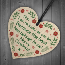 Red Ocean Nan Christmas Tree Decoration Bauble Gift For Nan Nanny Grandparent Gifts For Her - thumbnail 6