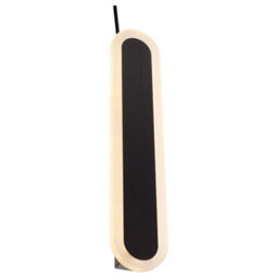 Thehotsale Oval Black Outdoor Ip65 Waterproof Long Wall Led Light 40Cm H - thumbnail 4
