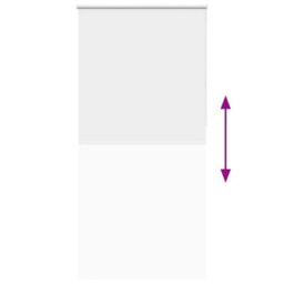 Berkfield Roller Blind Blackout White 110X210 Cm Fabric Width 105.7 Cm Polyester - thumbnail 9