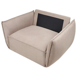 Beliani  Armchair Kunes Fabric Taupe - thumbnail 7