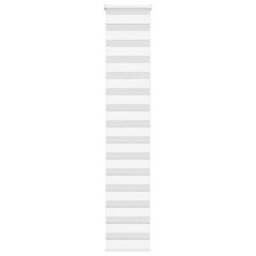 Berkfield Zebra Blind White 50X200 Cm Fabric Width 45.9 Cm Polyester - thumbnail 1