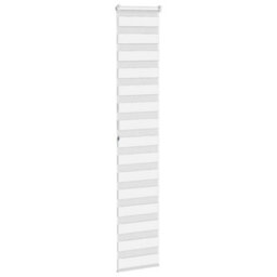 Berkfield Zebra Blind White 50X200 Cm Fabric Width 45.9 Cm Polyester - thumbnail 4