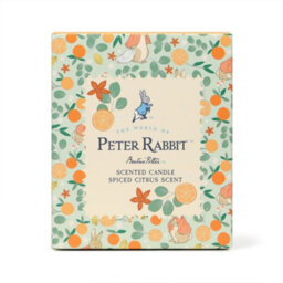 Peter Rabbit™ Orange Floral Scented Candle 1 Wick Wood Lid 30Hr Burn Glass - thumbnail 6