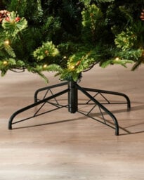 WeRChristmas Pre Lit Victorian Christmas Tree With Berries Pinecones And Warm White Leds 8Ft - thumbnail 6