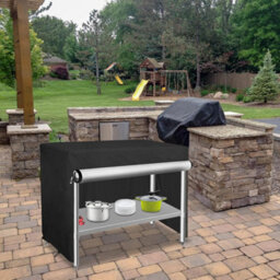 Outdoor Kitchen Side Table Cover, 102 61 82Cm Waterproof Cover For Serving Cart Bbq Patio - thumbnail 2