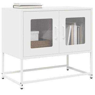 Berkfield Tv Cabinet White 68X39X60.5 Cm Cold-Rolled Steel - image 1
