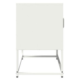 Berkfield Tv Cabinet White 68X39X60.5 Cm Cold-Rolled Steel - thumbnail 7