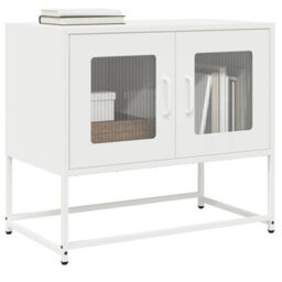 Berkfield Tv Cabinet White 68X39X60.5 Cm Cold-Rolled Steel