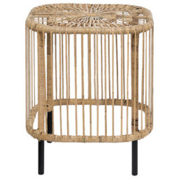 Beliani Set Of 2 Coffee Tables Cesenatico Rattan Natural - thumbnail 6
