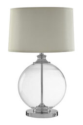 Orsina Edna Small Ivory Silk Shade Table Lamp - thumbnail 1