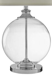 Orsina Edna Small Ivory Silk Shade Table Lamp - thumbnail 2