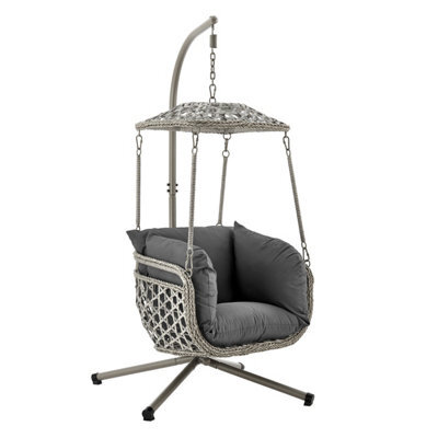 Livivo Kira Rattan Canopy Swing Chair - image 1