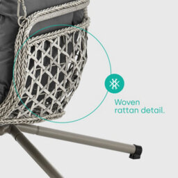 Livivo Kira Rattan Canopy Swing Chair - thumbnail 7