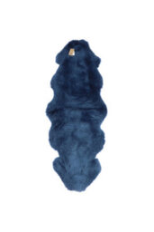 Fenland Sheepskin Fenland Indoor Double Australian Real Sheepskin Rug - Dark Blue (180 Cm X 60 Cm) - thumbnail 1