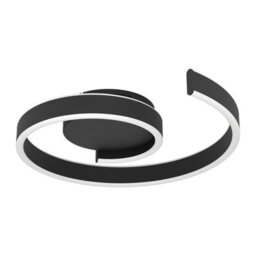 Eglo Andabaia-Z Smart Control Aluminium And Steel Led Tuneable White Modern Ceiling Light, Black - thumbnail 2