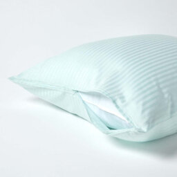 Homescapes Blue Continental Egyptian Cotton Pillowcase 330 Tc, 80 X 80 Cm - thumbnail 3