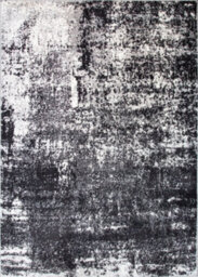 Loomed Black Grey Monochrome Super Soft Distressed Abstract Area Rug 120X170Cm - thumbnail 4