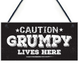 Red Ocean Shed Man Cave Signs Grumpy House Door Plaque Garden Summerhouse Sign Gifts For Dad - thumbnail 1