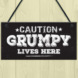 Red Ocean Shed Man Cave Signs Grumpy House Door Plaque Garden Summerhouse Sign Gifts For Dad - thumbnail 2