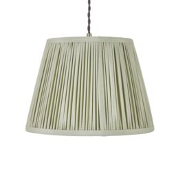 Harbour Studio Serena Sage Cotton Effect Pleated Conical Lamp Shade (D)30Cm - thumbnail 2