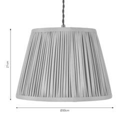 Harbour Studio Serena Sage Cotton Effect Pleated Conical Lamp Shade (D)30Cm - thumbnail 7