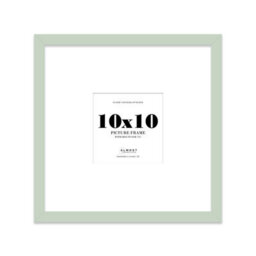 "10X10"" Mint Green Picture Frame - 10X10"" Square Frame With 7X7"" Mount For 10X10""/7X7"" Pictures Moderrn Style Thin Edge, 1 Pack" - thumbnail 1