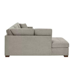 Xample Thomasville Miles Grey Fabric Corner Sofa Left Hand Facing With 2 Power Footrests, Pocket Coil Cushions, Solid Wood Legs & Pillows - thumbnail 5