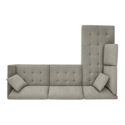 Xample Thomasville Miles Grey Fabric Corner Sofa Left Hand Facing With 2 Power Footrests, Pocket Coil Cushions, Solid Wood Legs & Pillows - thumbnail 6