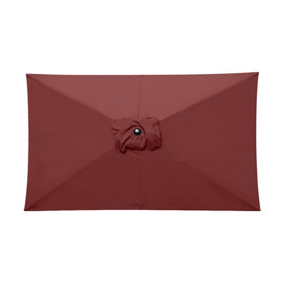 Sundaze Wine Red Replacement Parasol Fabric Garden Umbrella Canopy Cover For 3X2M 6 Arm Parasols - image 1