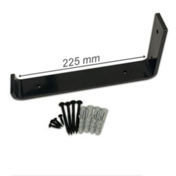 MKGT Handcrafted Rustic Wooden Wall-Mounted Floating Shelves With Black L Brackets (Set Of 2, 70 Cm Long) - Not Longer Valid - thumbnail 8