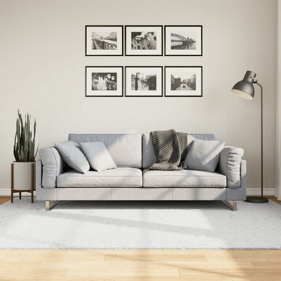 Berkfield Rug Oviedo Short Pile Grey 160X230 Cm - image 1