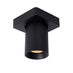 Lucide Nigel Modern Ceiling Spotlight - Led Dim To Warm - Gu10 - 1X5W 2200K/3000K - Black - thumbnail 1