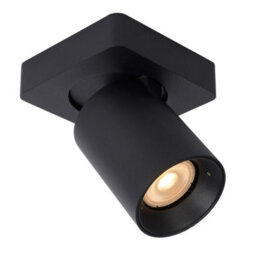 Lucide Nigel Modern Ceiling Spotlight - Led Dim To Warm - Gu10 - 1X5W 2200K/3000K - Black - thumbnail 5