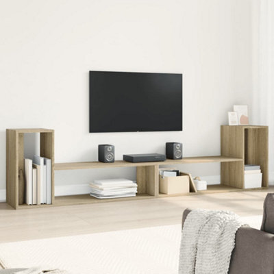 Walplus Tv Cabinets 2 Pcs Sonoma Oak 100X30X50 Cm Engineered Wood - image 1