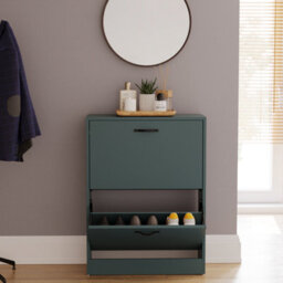 Lassic Vida Designs 2 Drawer Shoe Cabinet, Green - thumbnail 5