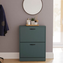 Lassic Vida Designs 2 Drawer Shoe Cabinet, Green - thumbnail 4